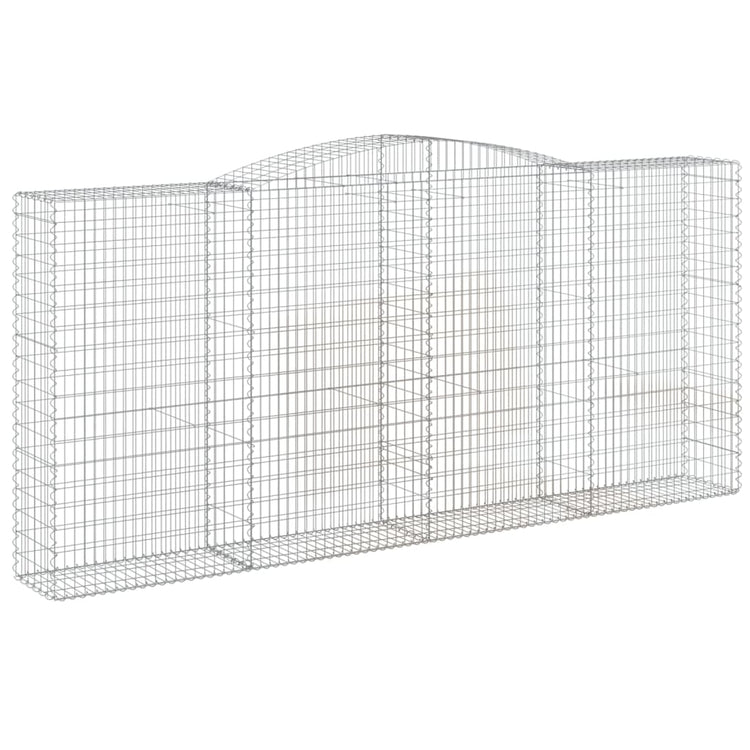 Vidaxl Schanskorf Gewölbe 400x50x180 200 cm verzinktes Eisen