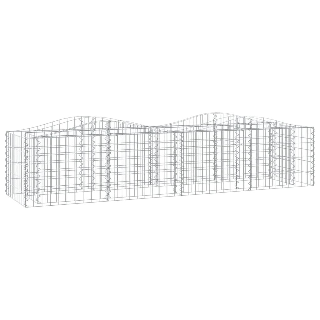 VIDAXL SCHANSKORF VULTED erhöhte 200x50x50 cm verzinktes Eisen