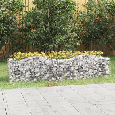 VIDAXL SCHANSKORF VULTED erhöhte 200x50x50 cm verzinktes Eisen
