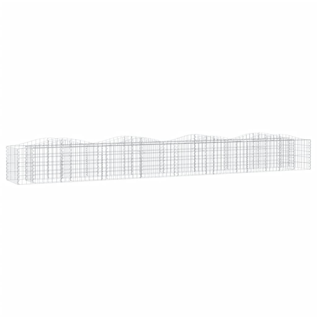 Vidaxl Schanskorf Gewölbe erhöhte 400x50x50 cm verzinktes Eisen