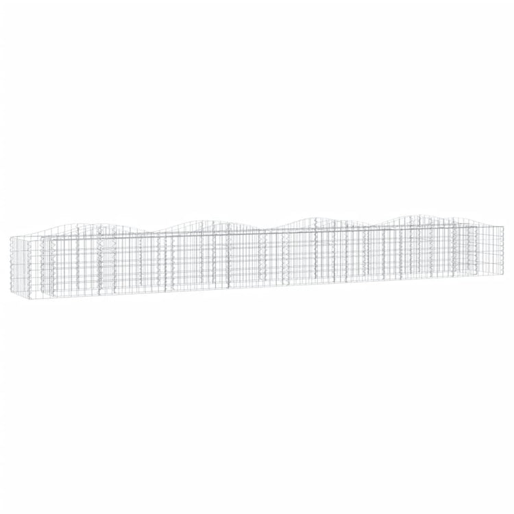 Vidaxl Schanskorf Gewölbe erhöhte 400x50x50 cm verzinktes Eisen