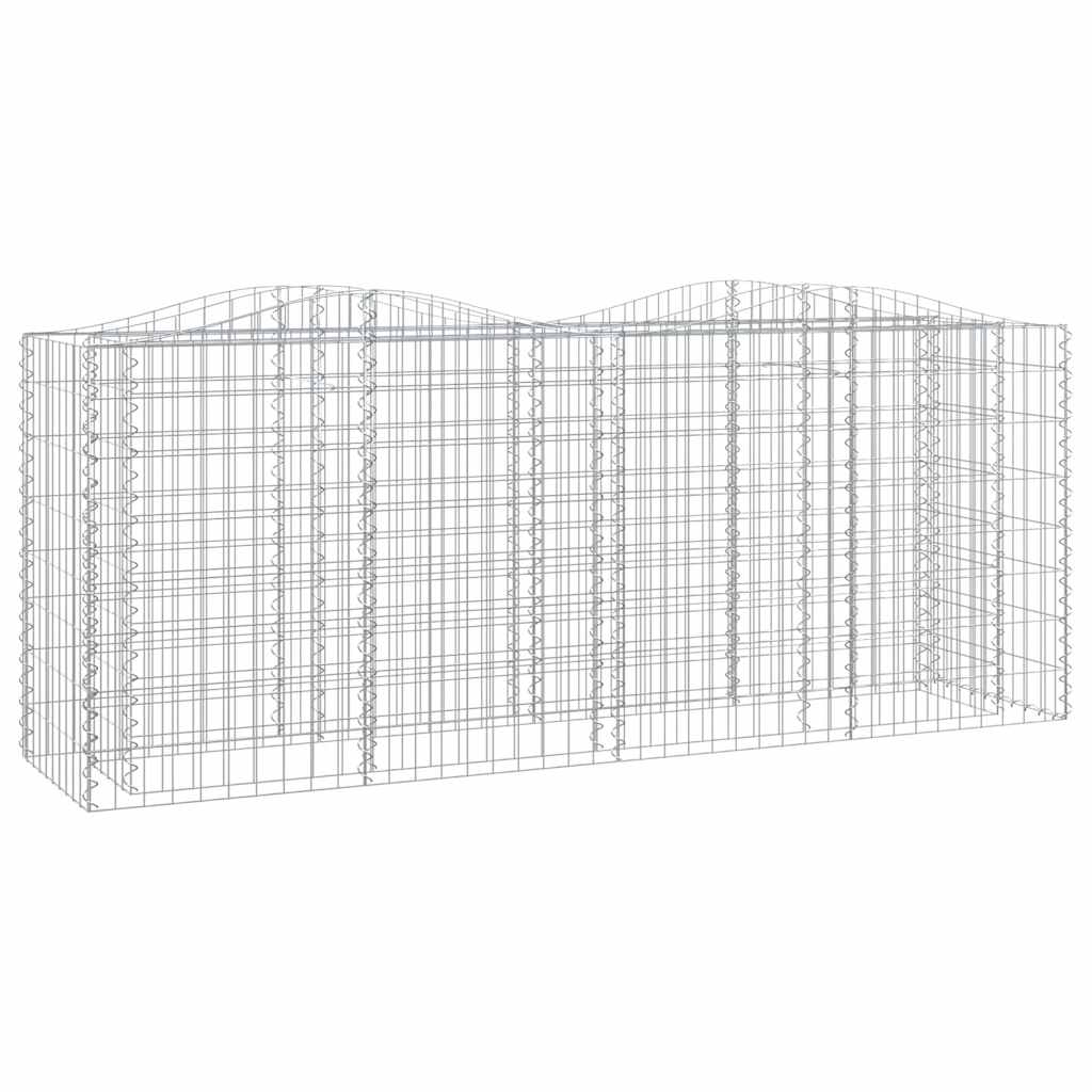 VIDAXL SCHANSKORF VULTED erhöhte 200x50x100 cm verzinkte Eisen