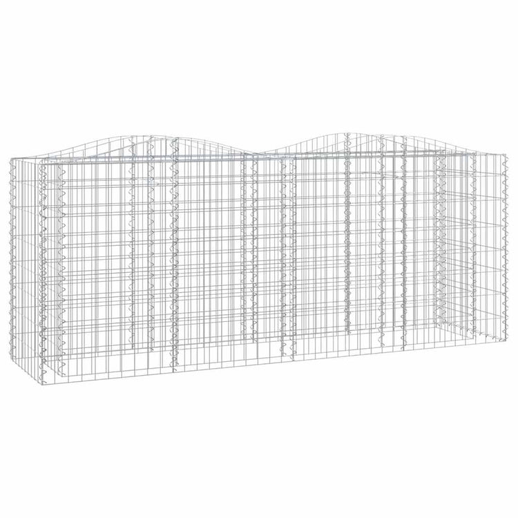 VIDAXL SCHANSKORF VULTED erhöhte 200x50x100 cm verzinkte Eisen