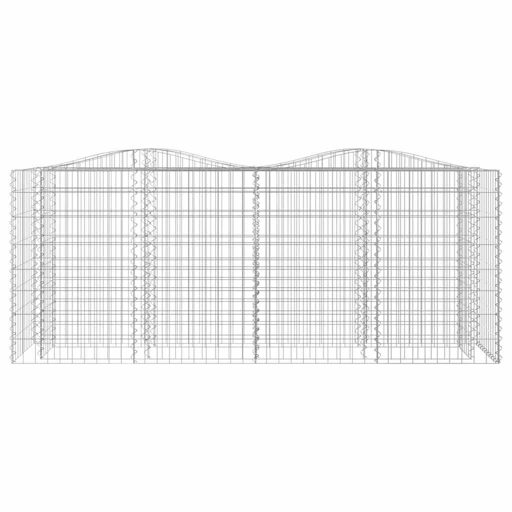 VIDAXL SCHANSKORF VULTED erhöhte 200x50x100 cm verzinkte Eisen