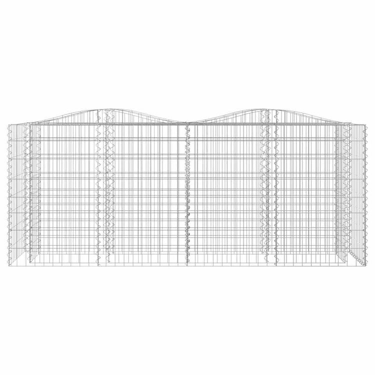 VIDAXL SCHANSKORF VULTED erhöhte 200x50x100 cm verzinkte Eisen