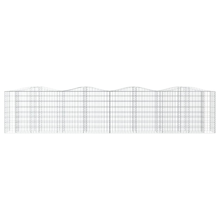 Vidaxl Schanskorf Gewölbe erhöhte 400x50x100 cm verzinktes Eisen