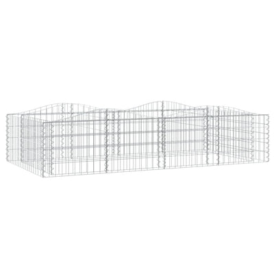 VIDAXL SCHANSKORF VULTED erhöhte 200x100x50 cm verzinktes Eisen