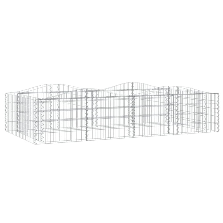 VIDAXL SCHANSKORF VULTED erhöhte 200x100x50 cm verzinktes Eisen