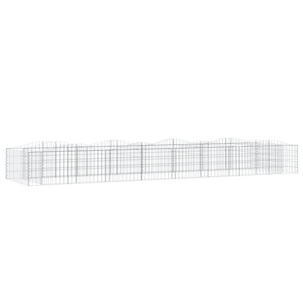 Vidaxl Schanskorf Gewölbe erhöhte 400x100x50 cm verzinktes Eisen