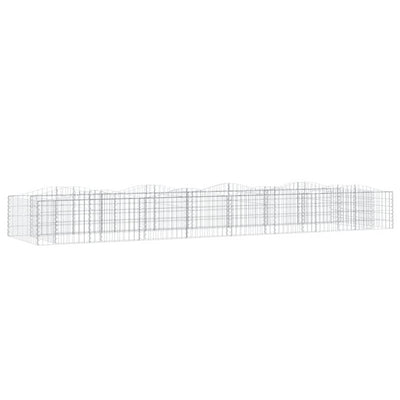 Vidaxl Schanskorf Gewölbe erhöhte 400x100x50 cm verzinktes Eisen