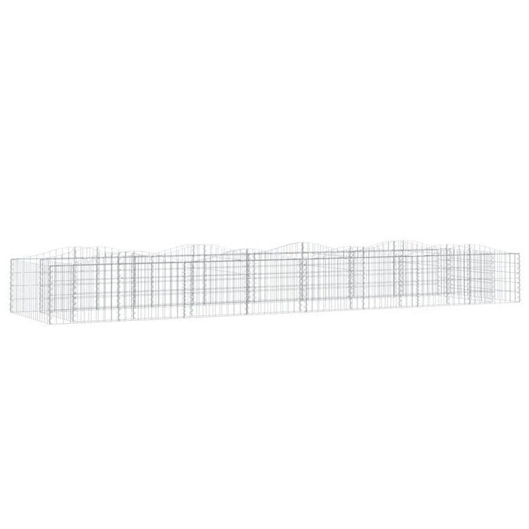 Vidaxl Schanskorf Gewölbe erhöhte 400x100x50 cm verzinktes Eisen