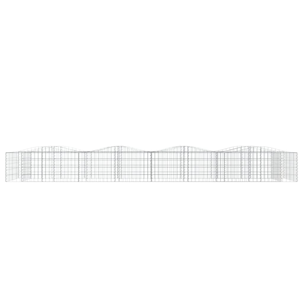 Vidaxl Schanskorf Gewölbe erhöhte 400x100x50 cm verzinktes Eisen