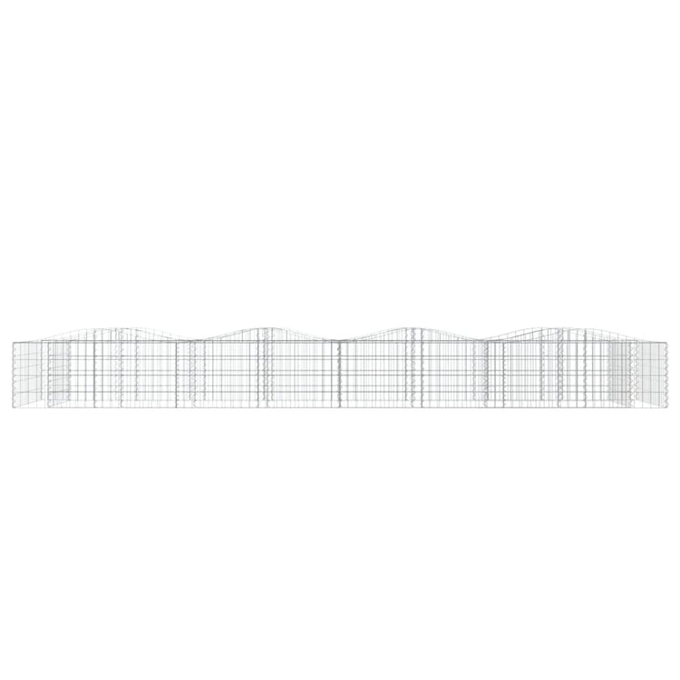 Vidaxl Schanskorf Gewölbe erhöhte 400x100x50 cm verzinktes Eisen