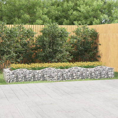 Vidaxl Schanskorf Gewölbe erhöhte 400x100x50 cm verzinktes Eisen