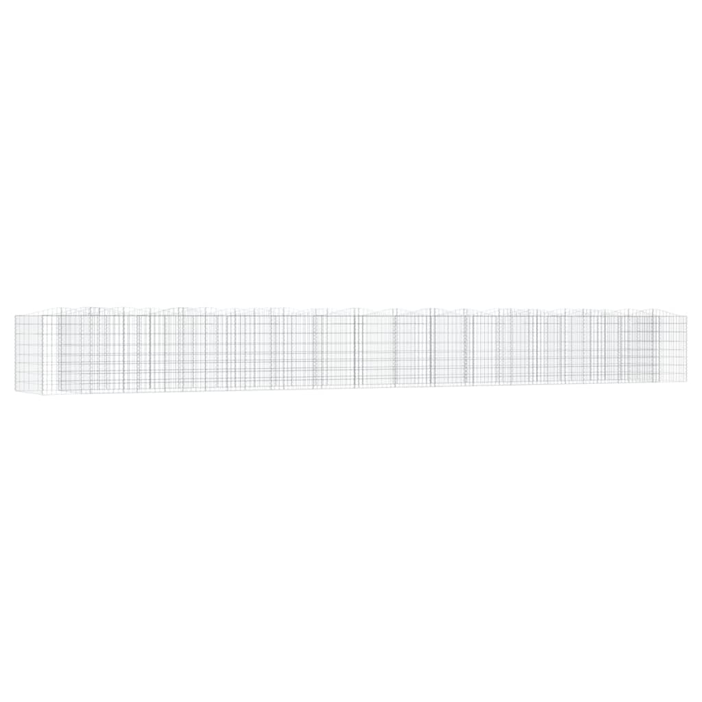 VIDAXL SCHANSKORF WILDED GEWEISE 800X100X100 CM GEBALLE