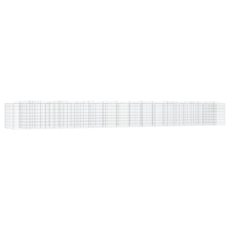 VIDAXL SCHANSKORF WILDED GEWEISE 800X100X100 CM GEBALLE