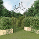 Vidaxl Gartenbögen 2 PCs 120x38x260 cm Stahl schwarz