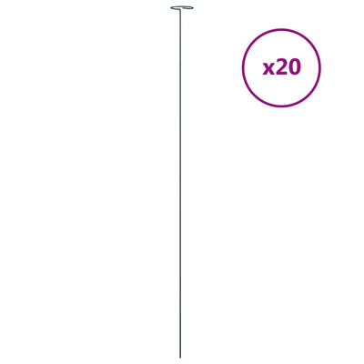 VIDAXL -Pflanzeneinsätze 20 St 91 cm Stahl dunkelgrün