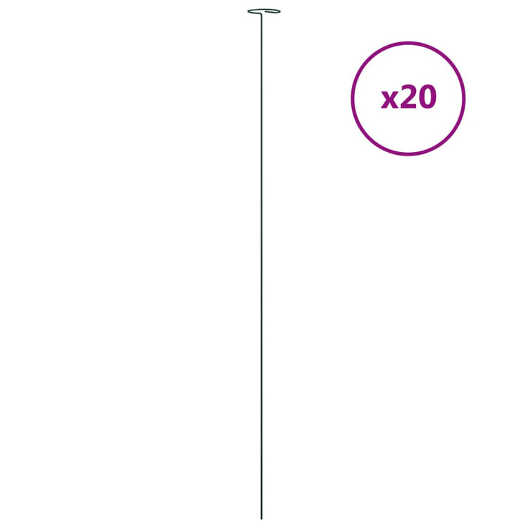 VIDAXL -Pflanzeneinsätze 20 St 91 cm Stahl dunkelgrün