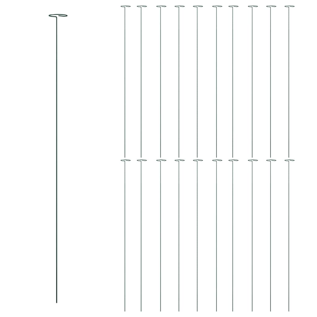 VIDAXL -Pflanzeneinsätze 20 St 91 cm Stahl dunkelgrün