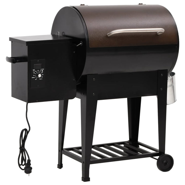 Vidaxl Pelletbarbecue mit Bodenplatte 94 cm Eisenschwarz