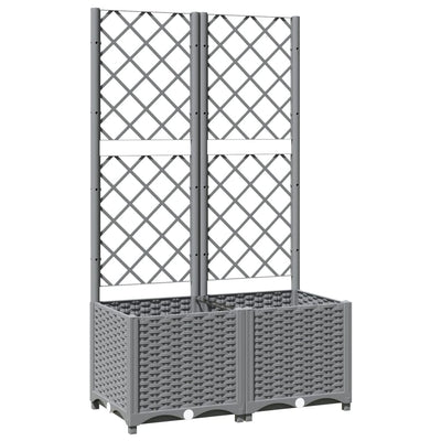 VIDAXL -Planungsbox mit SLAT 80x40x136 cm Polypropen hellgrau