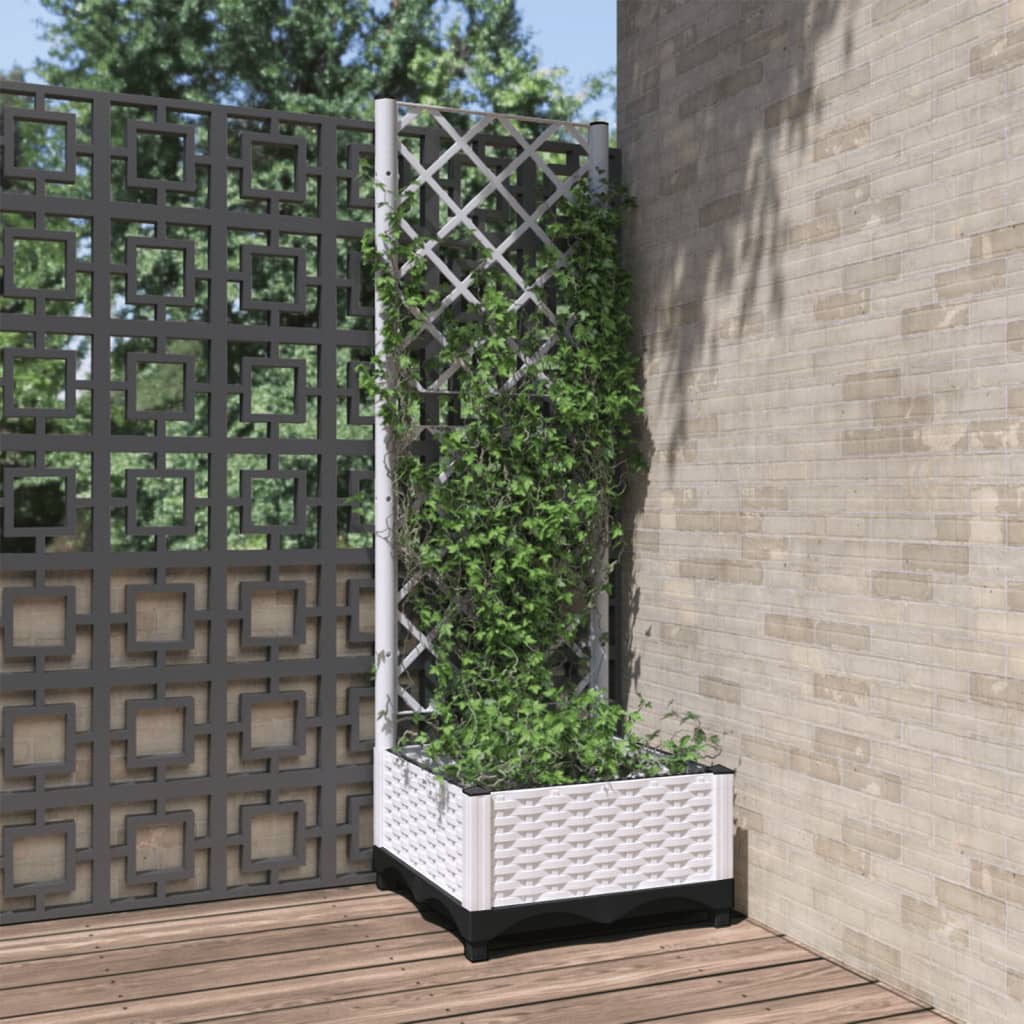 VIDAXL -Planungsbox mit Slatarbeit 40x40x121.5 cm Polypropen