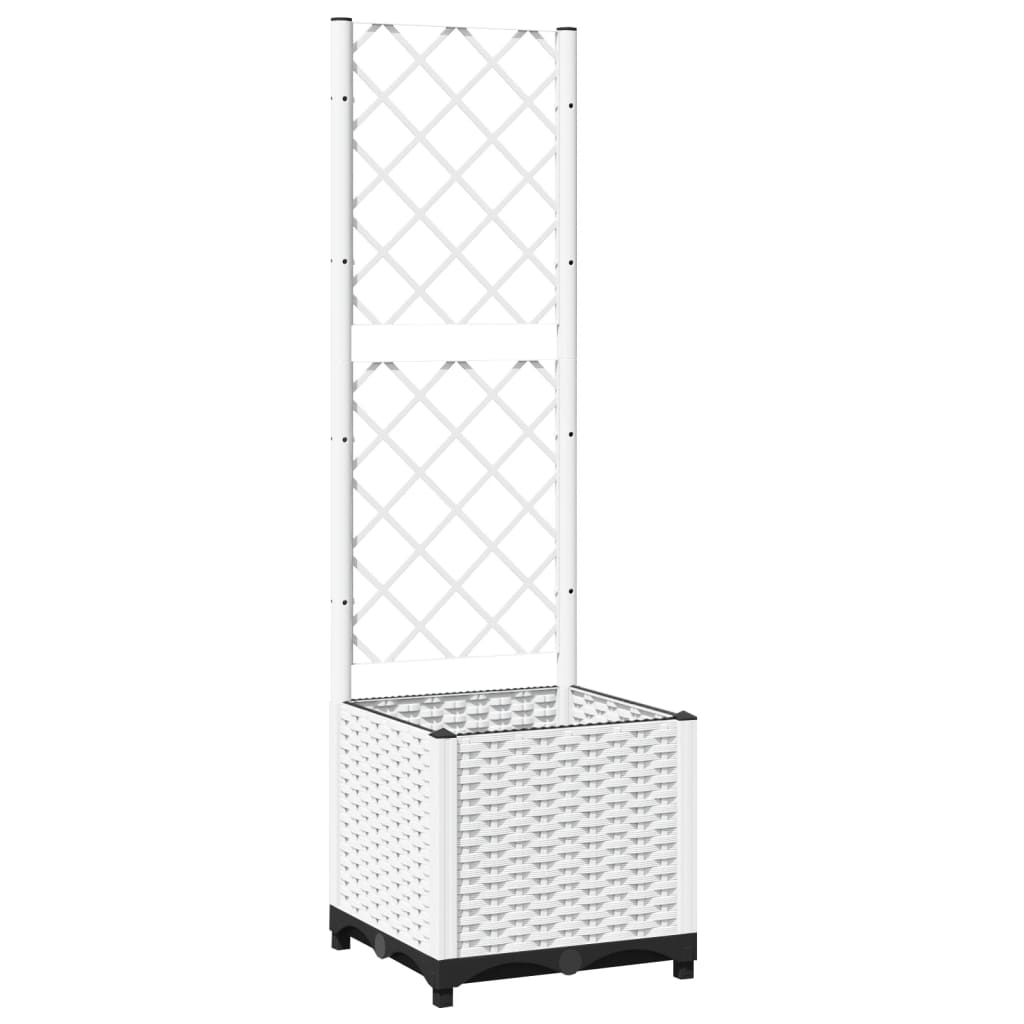 VIDAXL -Pflanzer mit Latwerk 40x40x136 cm Polypropene