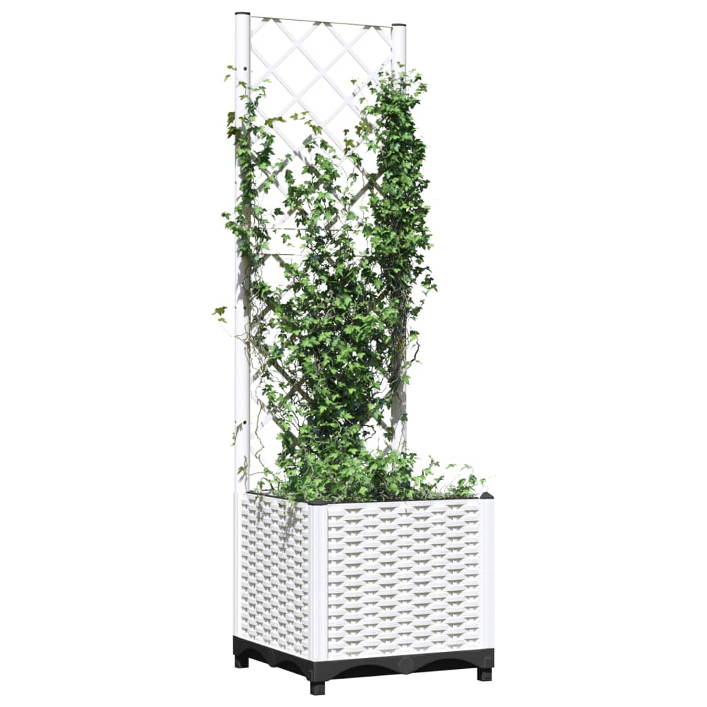 VIDAXL -Pflanzer mit Latwerk 40x40x136 cm Polypropene