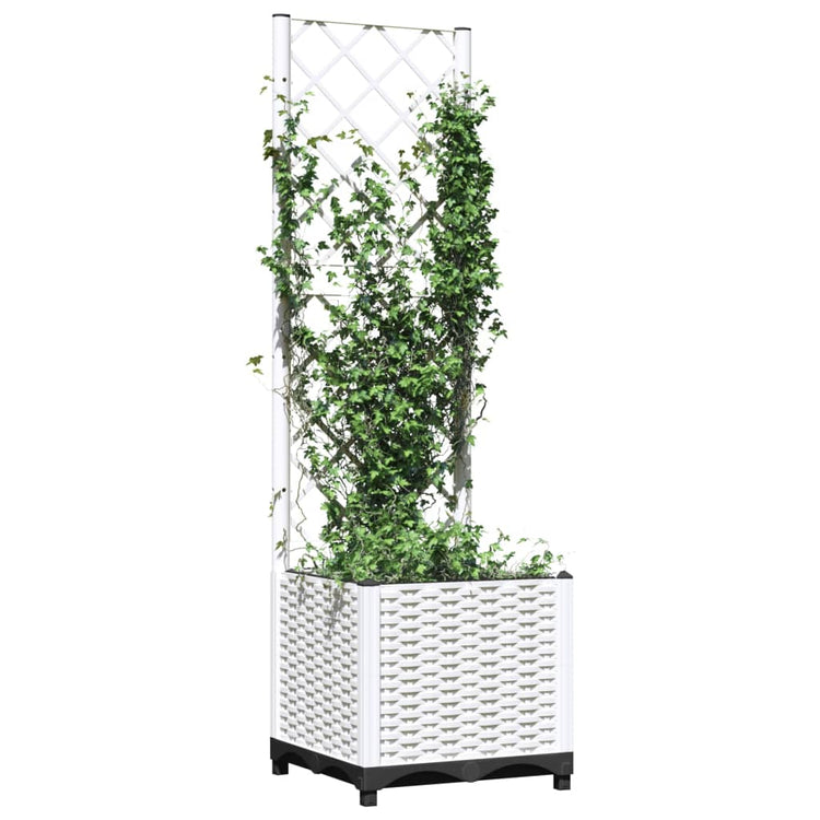 VIDAXL -Pflanzer mit Latwerk 40x40x136 cm Polypropene