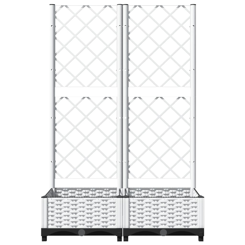 VIDAXL -Pflanzer mit Latwerk 80x40x121.5 cm Polypropen