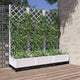Vidaxl Plannet mit Slatarbeit 120x40x121.5 cm Polypropen weiß