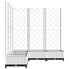 VIDAXL -Pflanzer mit Latwerk 120x120x121,5 cm Polypropen weiß