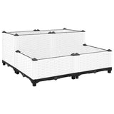 VIDAXL -Pflanzer erhöhte 80 x 80 x 38 cm Polypropylen - afbeelding 1