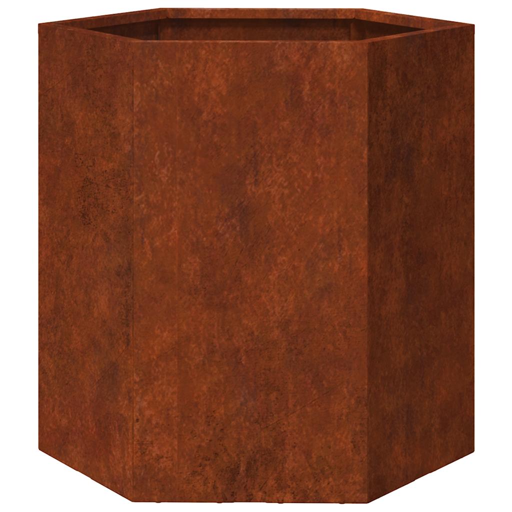 VIDAXL -Planungsbox Rosty 40x40x45 cm Corten Stahl
