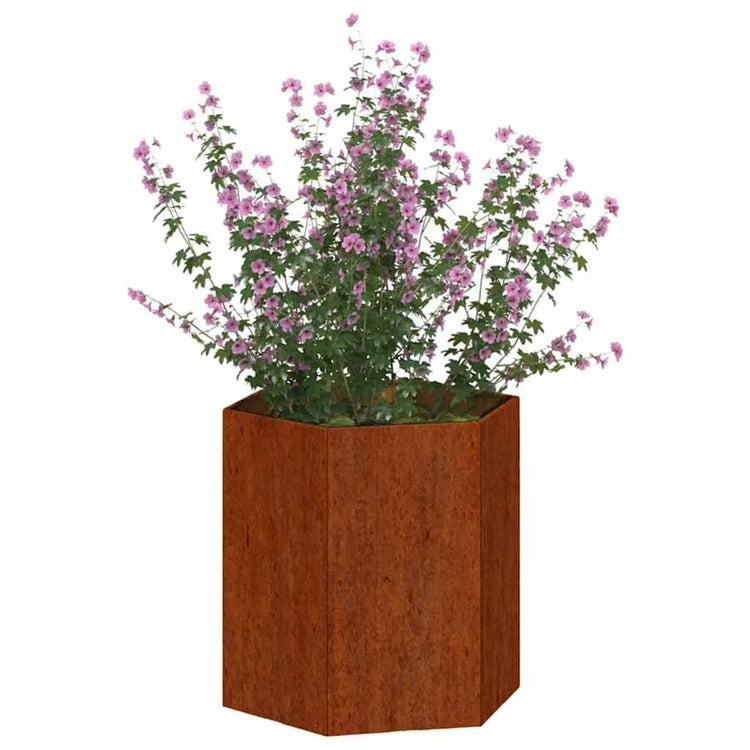 VIDAXL -Planungsbox Rosty 40x40x45 cm Corten Stahl