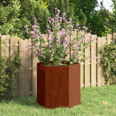 VIDAXL -Planungsbox Rosty 40x40x45 cm Corten Stahl