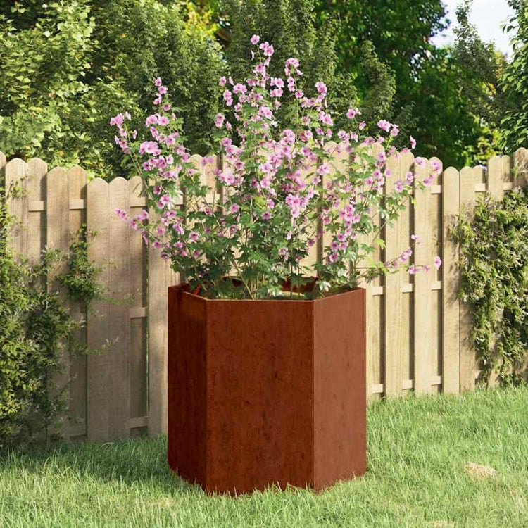 VIDAXL -Planungsbox Rosty 40x40x45 cm Corten Stahl