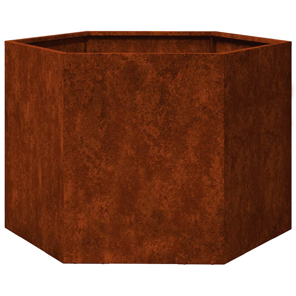 Vidaxl Plannet Rusty 60x60x45 cm Corten Stahl