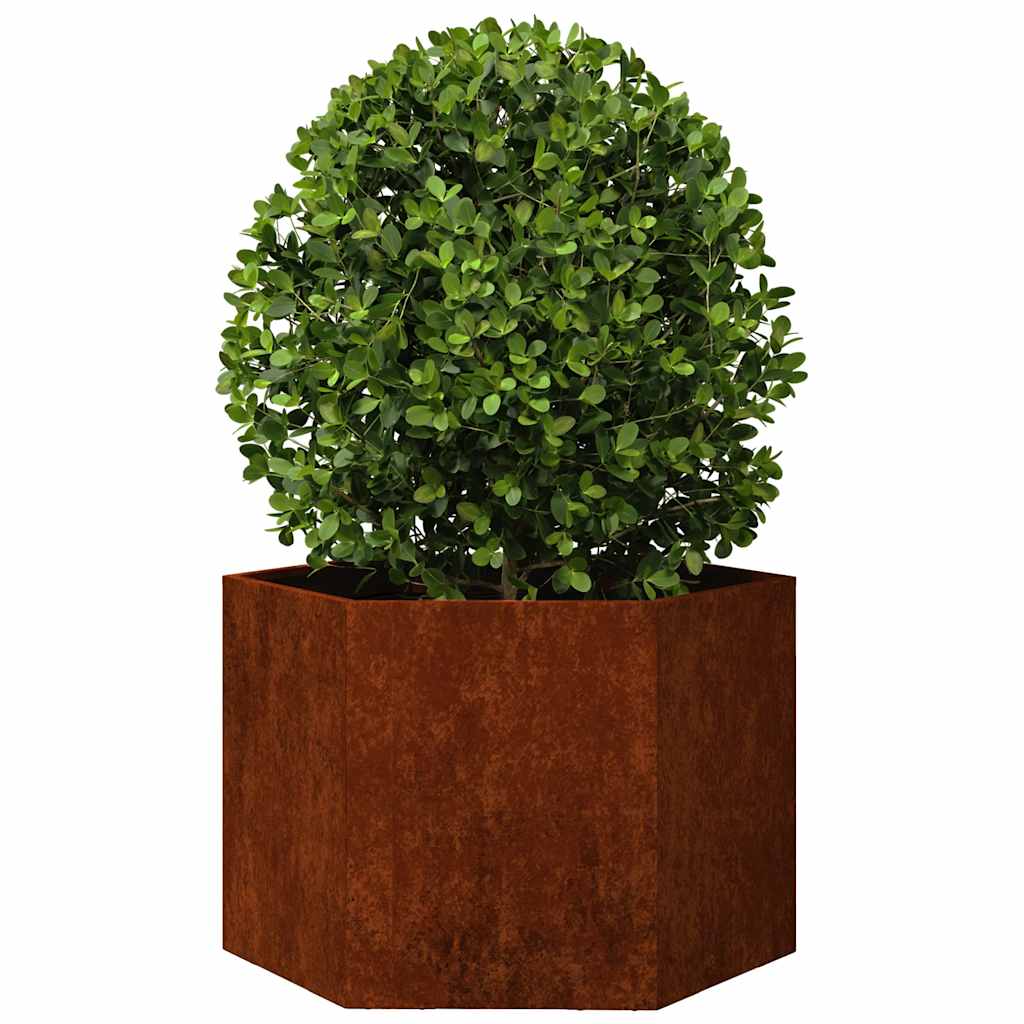 Vidaxl Plannet Rusty 60x60x45 cm Corten Stahl