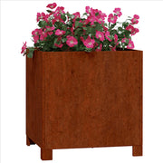 Vidaxl -Pflanzer mit Beinen rostig 42x40x43 cm Cortenstaal - afbeelding 3