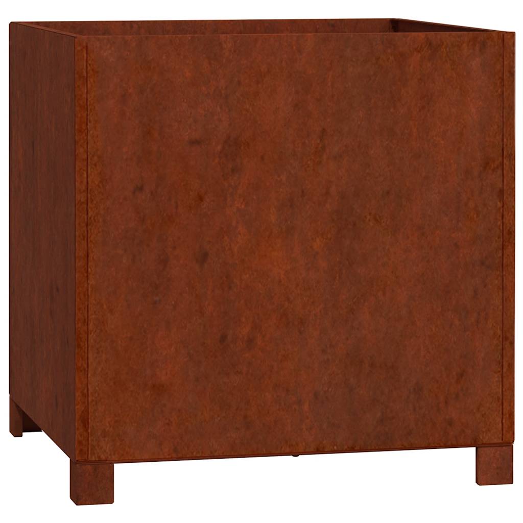 Vidaxl -Pflanzer mit Beinen rostig 49x47x50 cm Cortenstaal