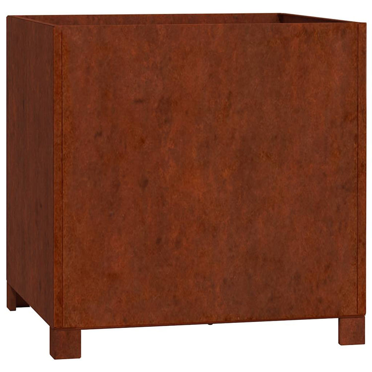Vidaxl -Pflanzer mit Beinen rostig 49x47x50 cm Cortenstaal