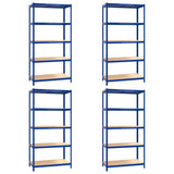 VIDAXL-LAGE RAG 5-LAYER 4 ST STAHL PRACEDED HOLDLUS BLUE - afbeelding 2