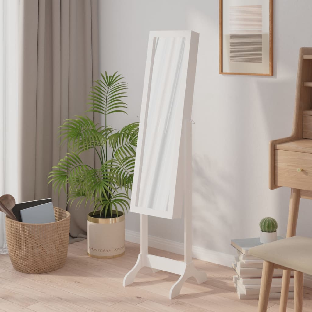VIDAXL Spiegel abgelöst 34x37x146 cm Weiß
