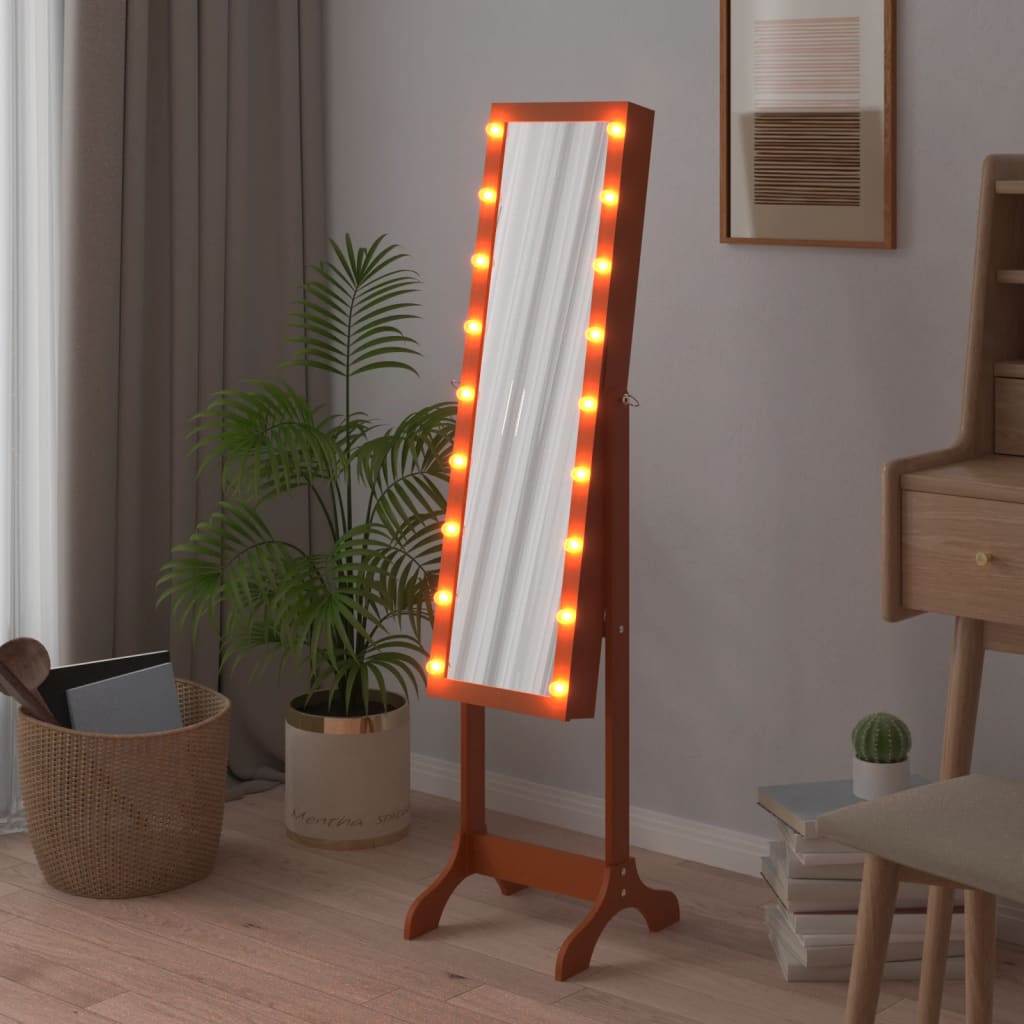 VIDAXL -Spiegel mit LEDs 34x37x146 cm abgelöst