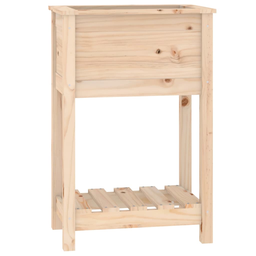 VIDAXL -Pflanzer mit Regal 54x34.5x81 cm Festkiefer