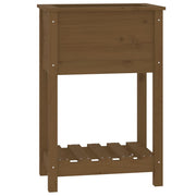 VIDAXL -Pflanzer mit Regal 54x34,5 x 81 cm Kiefern Honigbraun - afbeelding 2