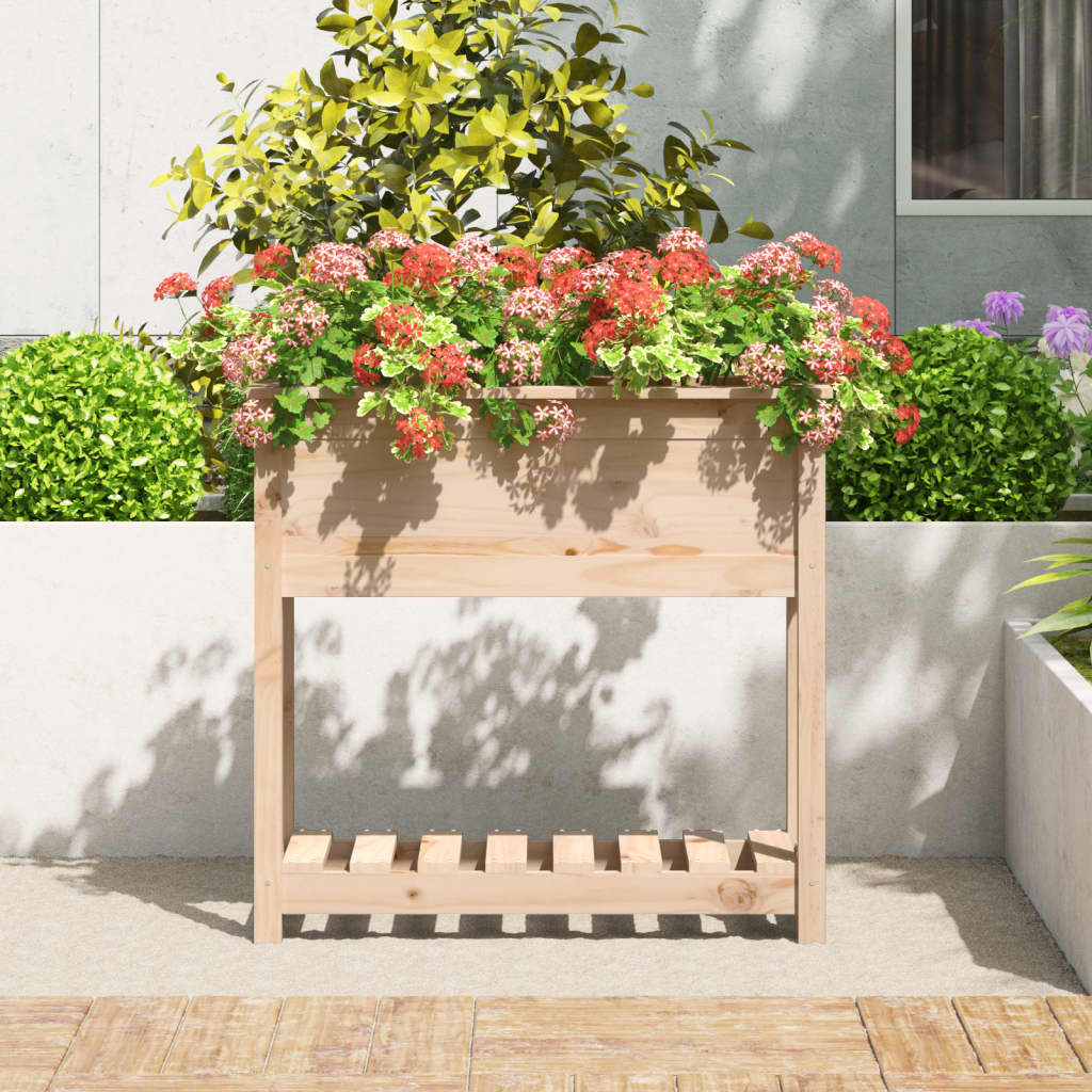 VIDAXL -Pflanzer mit Regal 82,5 x 34,5 x 81 cm Festkiefer