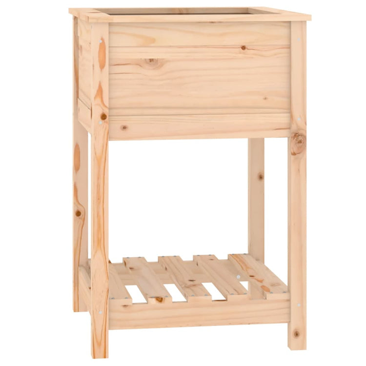 VIDAXL -Pflanzer mit Regal 54x54x81 cm Festkiefer